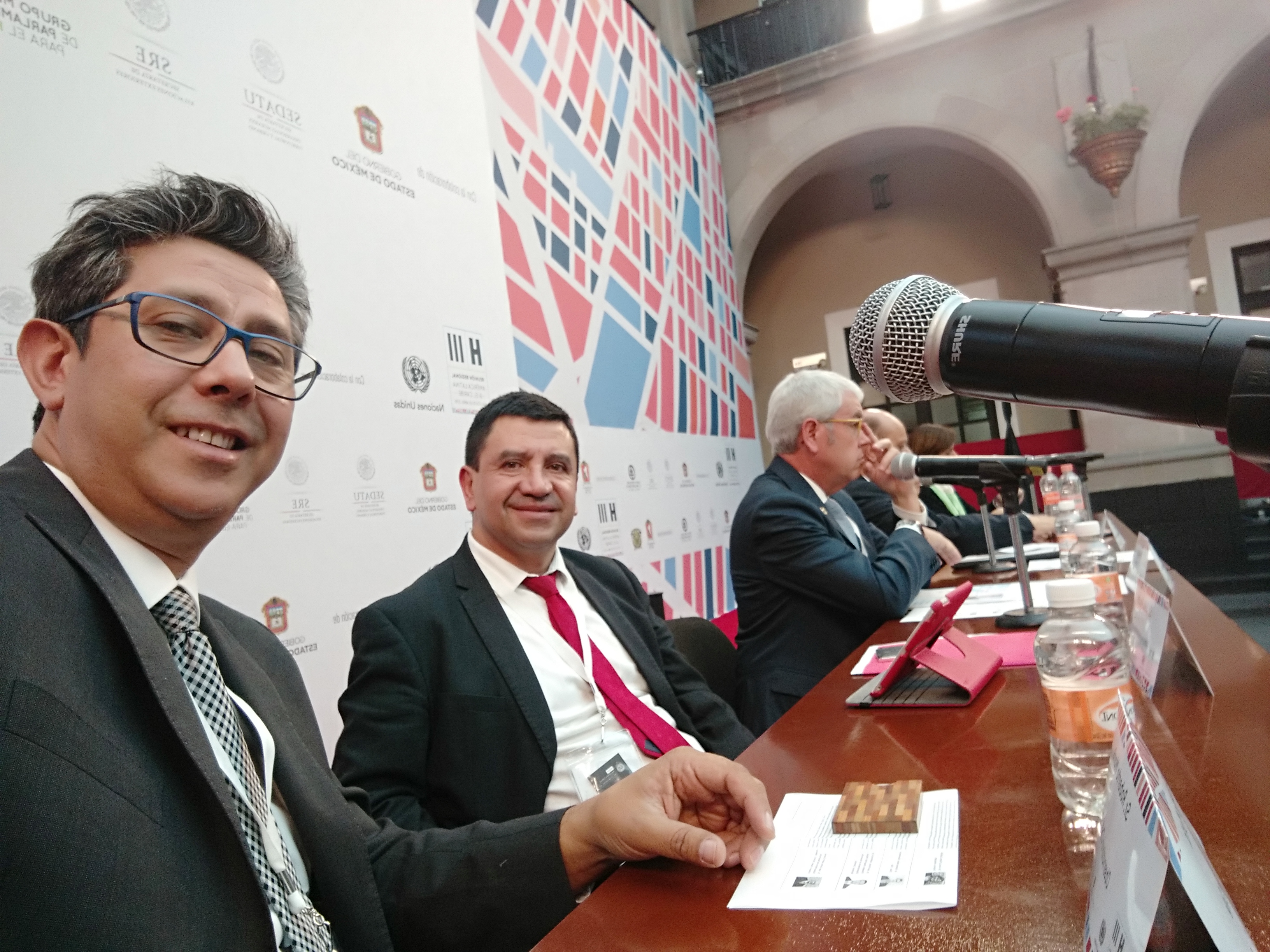 Roberto Moris estuvo en Toluca México para participar en la reunión previa al congreso Habitat III
