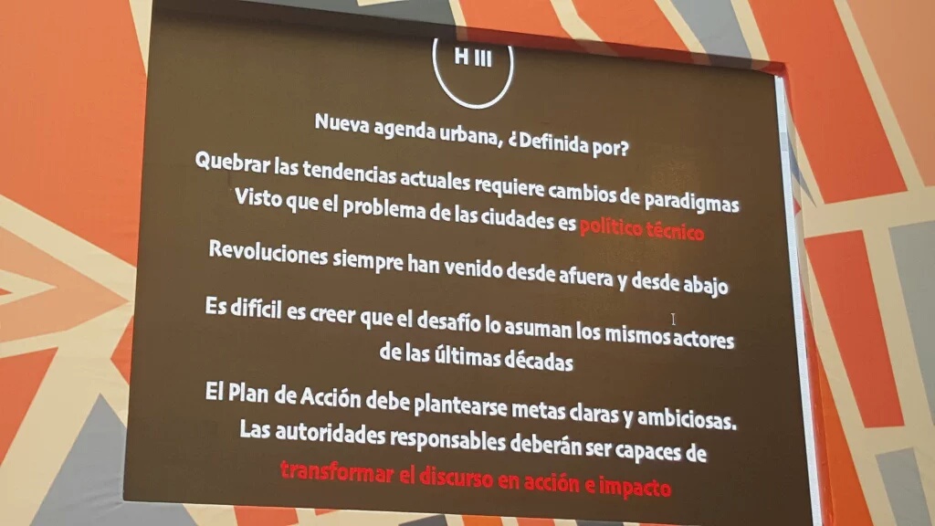 Roberto Moris estuvo en Toluca México para participar en la reunión previa al congreso Habitat III