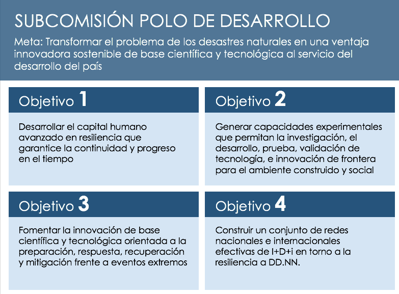 Investigadores de CIGIDEN continúan su participaron en la Comisión para la Resiliencia ante Desastres Naturales (CREDEN)