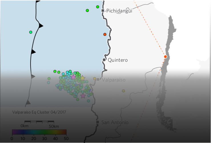 Contexto, modelo de ruptura y efecto de tsunami del terremoto de Valparaíso 24/04/2017