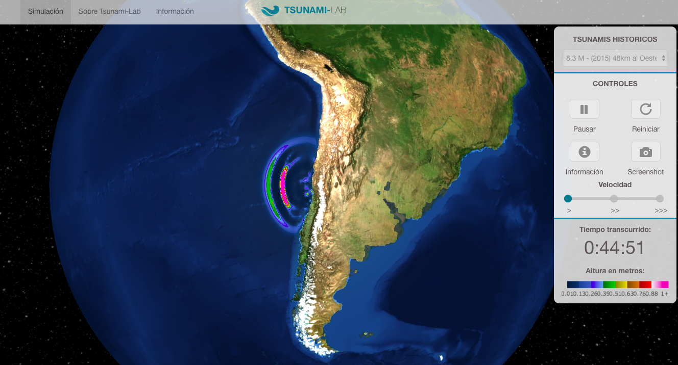 CIGIDEN e Inria Chile desarrollan plataforma que simula los efectos de un tsunami