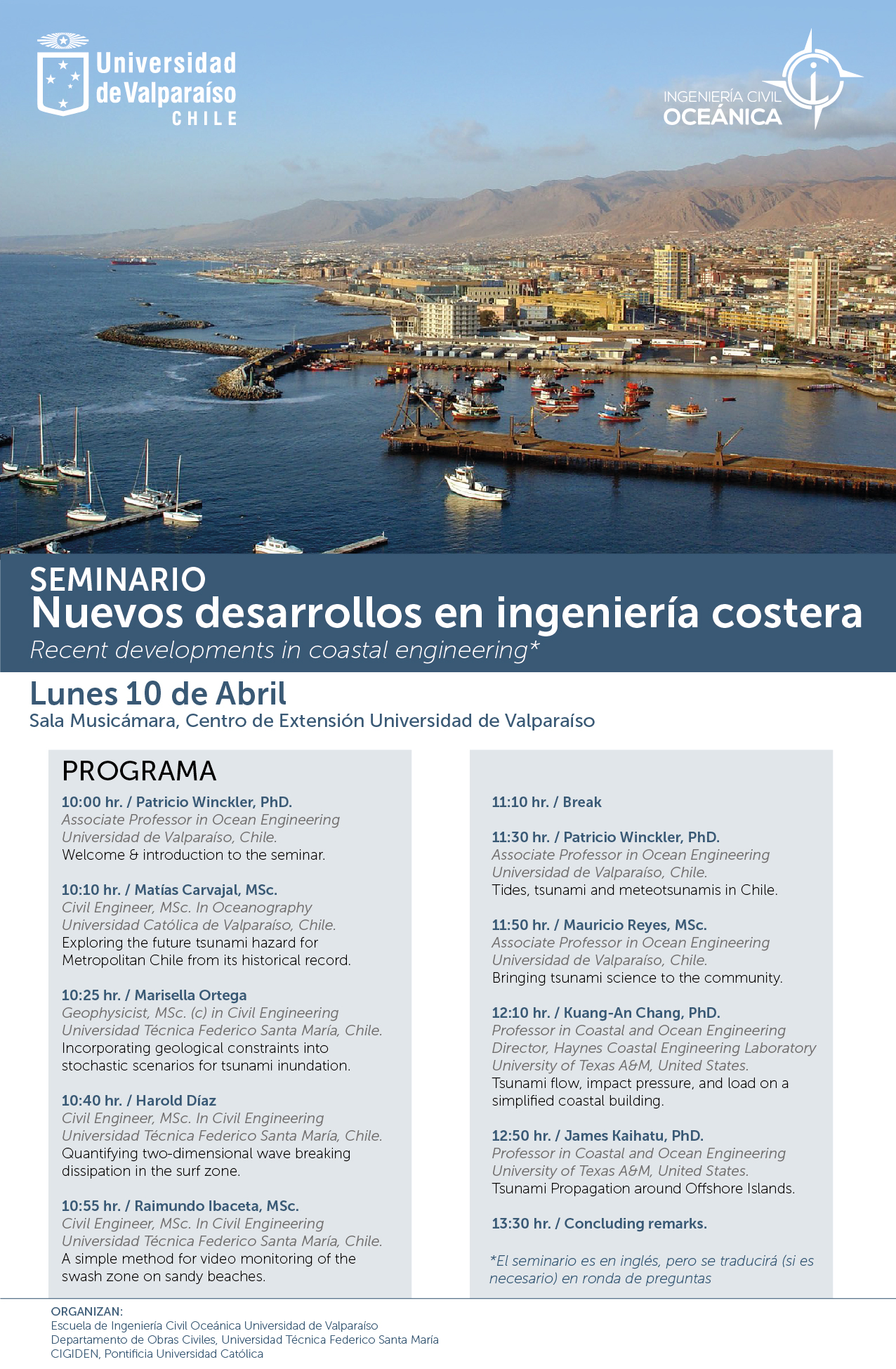 Seminario Nuevos Desarrollos en Energía Costera