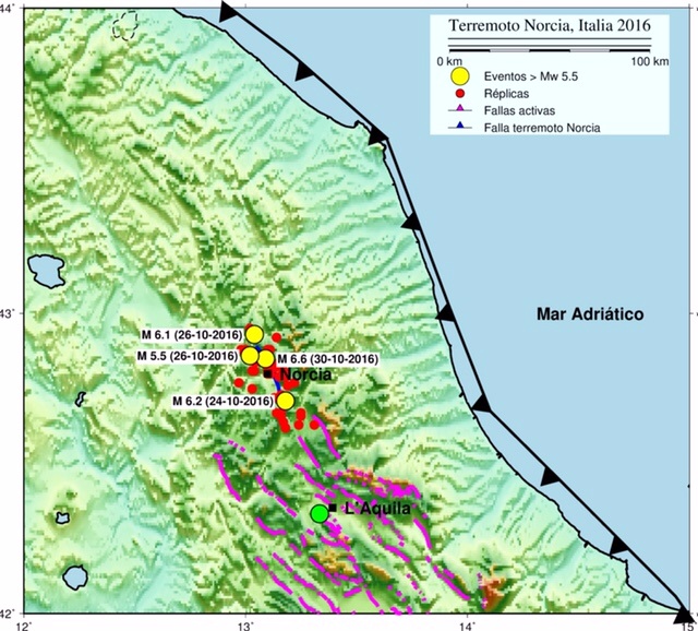 Análisis del Terremoto de Norcia, Italia, por nuestro investigador Gabriel González