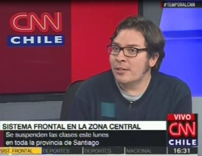 Sistema frontal en la zona central