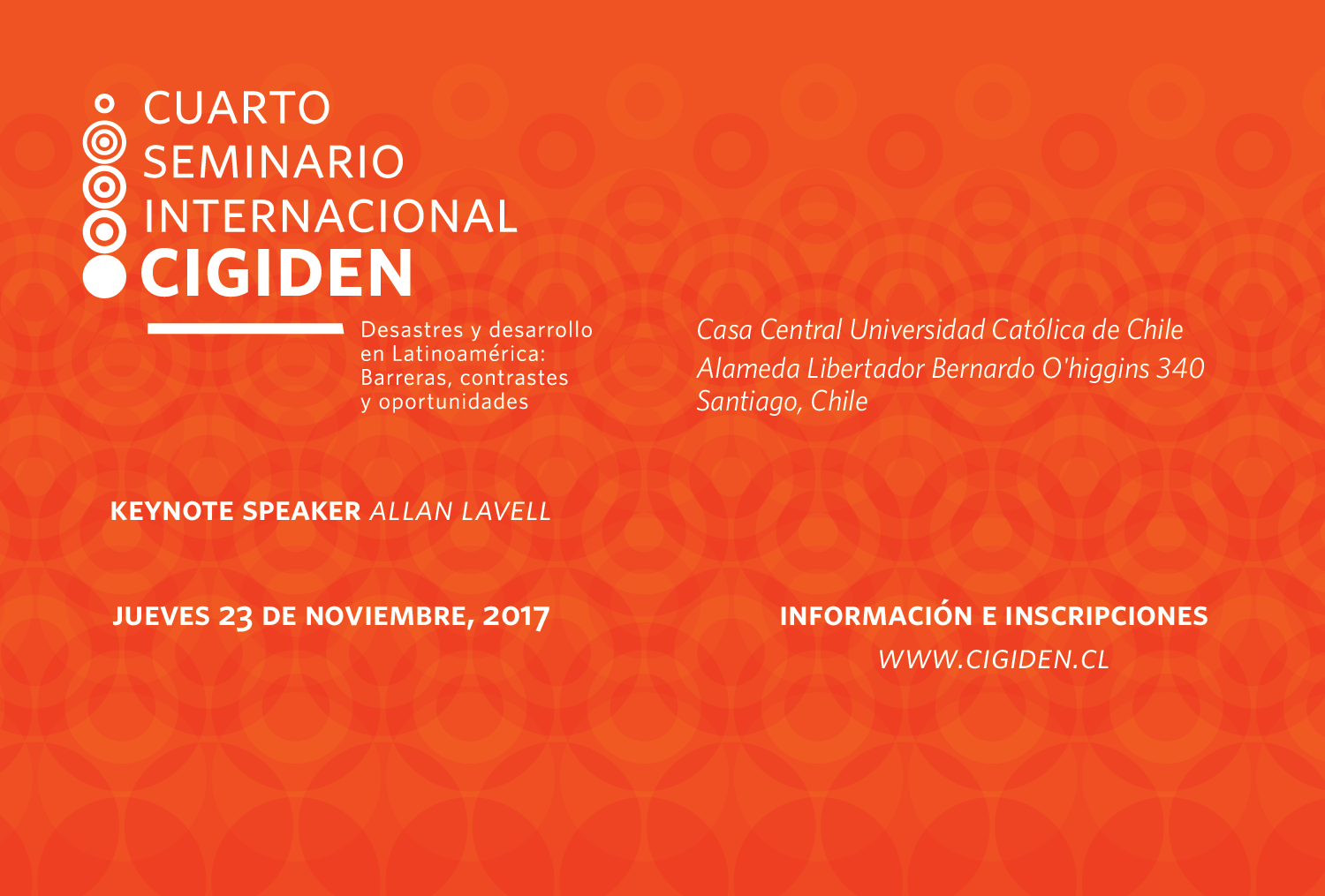 Cuarto Seminario Internacional CIGIDEN