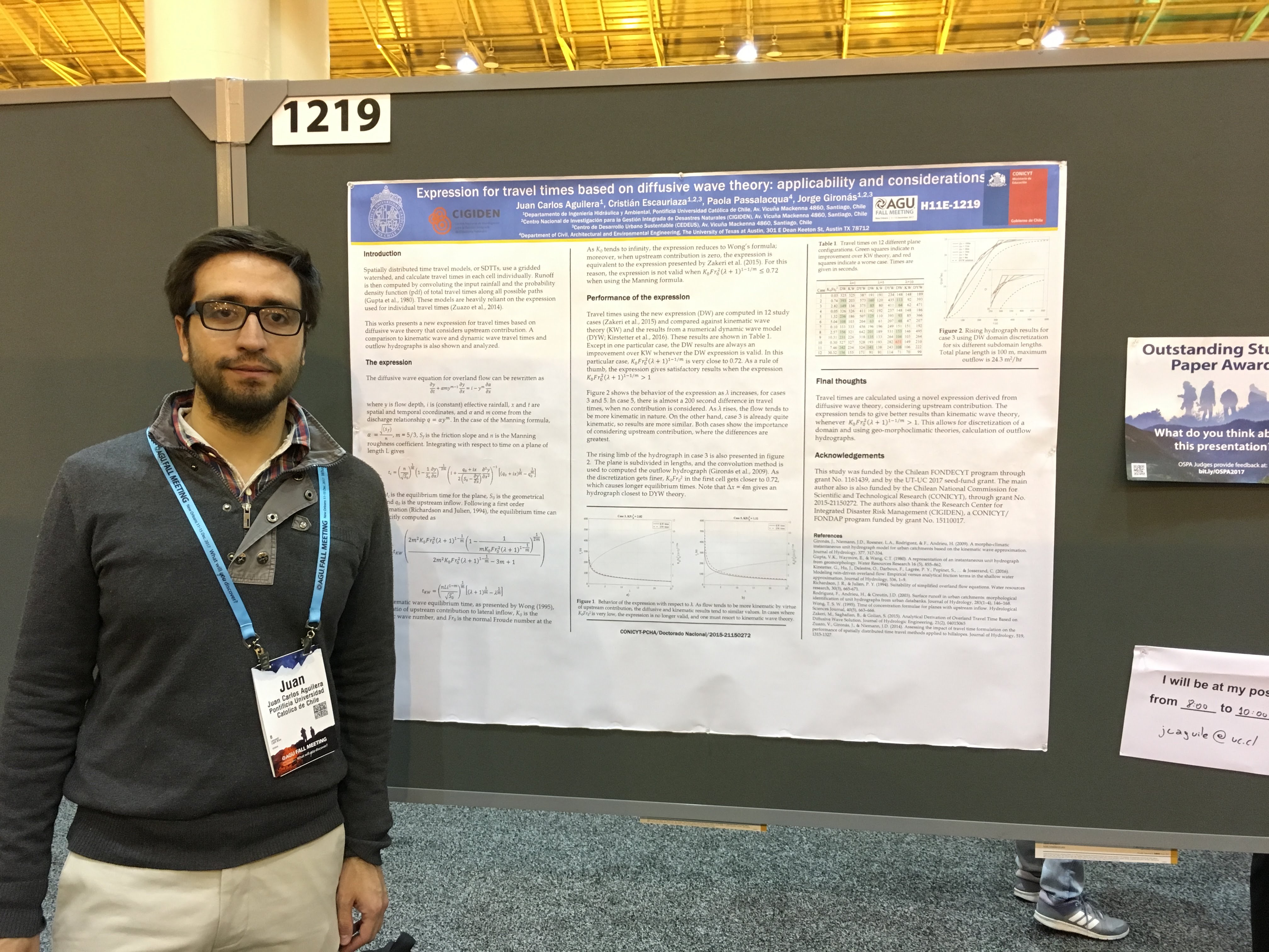 Amplia participación de CIGIDEN en el AGU Fall Meeting 2017
