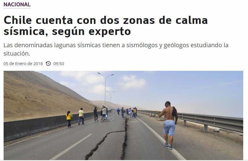 Mega Noticias: Chile cuenta con dos zonas de calma sísmica según experto