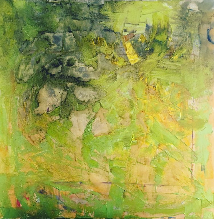 Exhibición de pintura abstracta: “Cartografías del Cuerpo y Territorios”