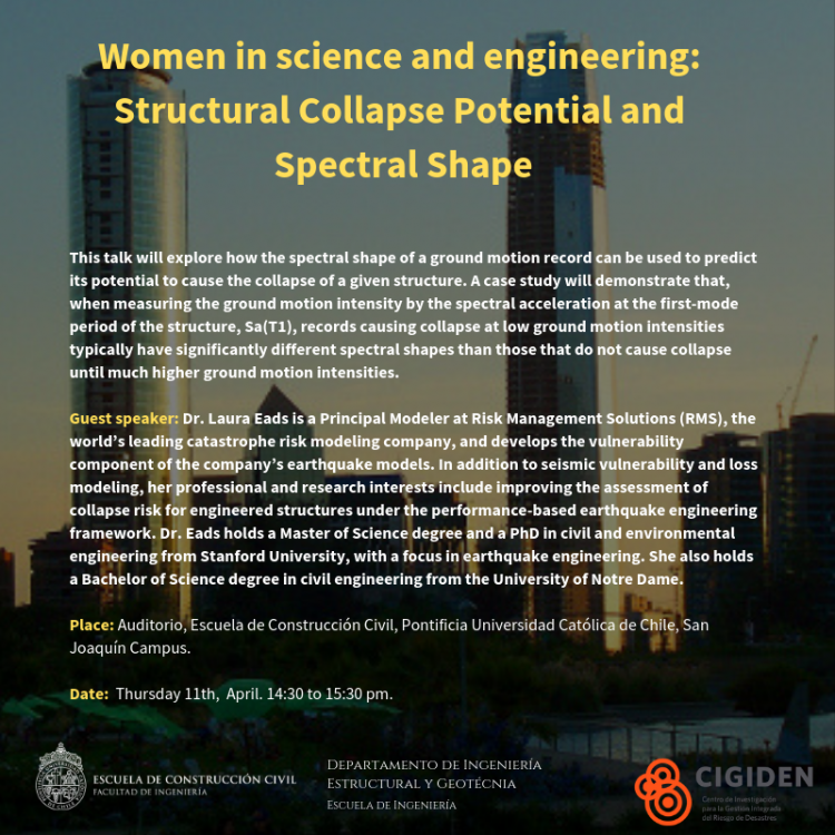 Women in Science and engineering: Structural collapse potential and spectral shape