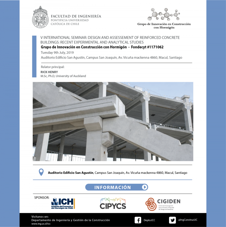 Presentación sobre diseño y evaluación edificios de hormigón armado: estudios experimentales y analíticos recientes