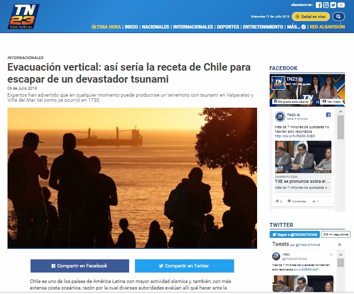 TN23 Noticias: Evacuación vertical: así sería la receta de Chile para escapar de un devastador tsunami