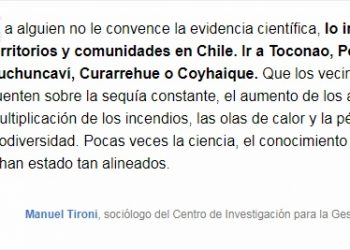Emol: A cuatro meses de la COP25, Argumentos para rebatir a los escépticos del cambio climático