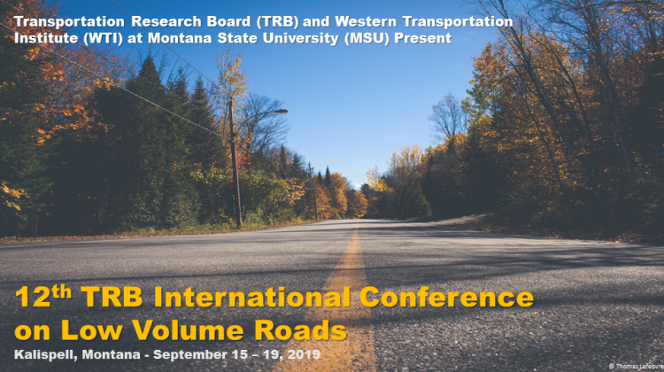 Agenda Académica: 12th TRB International Conference on Low Volume Roads