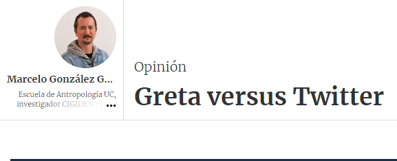 La Tercera:Greta versus Twitter