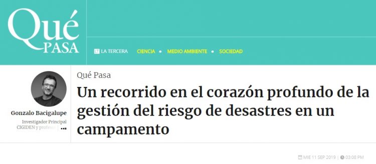 Qué Pasa: Un recorrido en el corazón profundo de la gestión del riesgo de desastres en un campamento