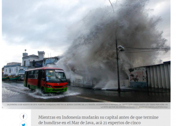 La Tercera: A propósito de Yakarta: ¿Corre peligro Chile con el aumento del nivel del mar?