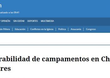 El Mostrador: Vulnerabilidad de campamentos en Chile y riesgo de desastres