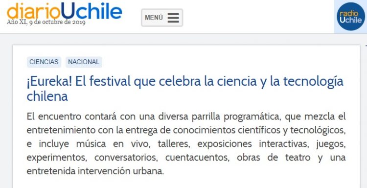 ¡Eureka! El festival que celebra la ciencia y la tecnología chilena