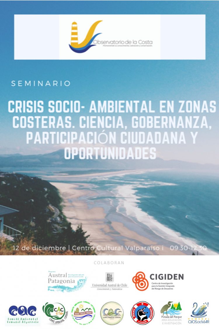 Seminario: Crisis socio-ambiental en zonas costeras. Ciencia, gobernanza, participación ciudadana y oportunidades
