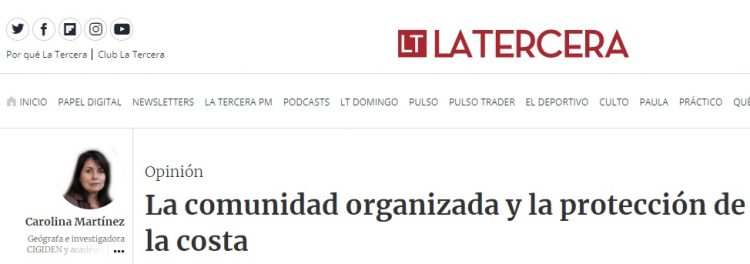 La Tercera: La comunidad organizada y la protección de la costa