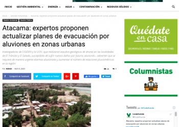 Codex Verde – Atacama: expertos proponen actualizar planes de evacuación por aluviones en zonas urbanas