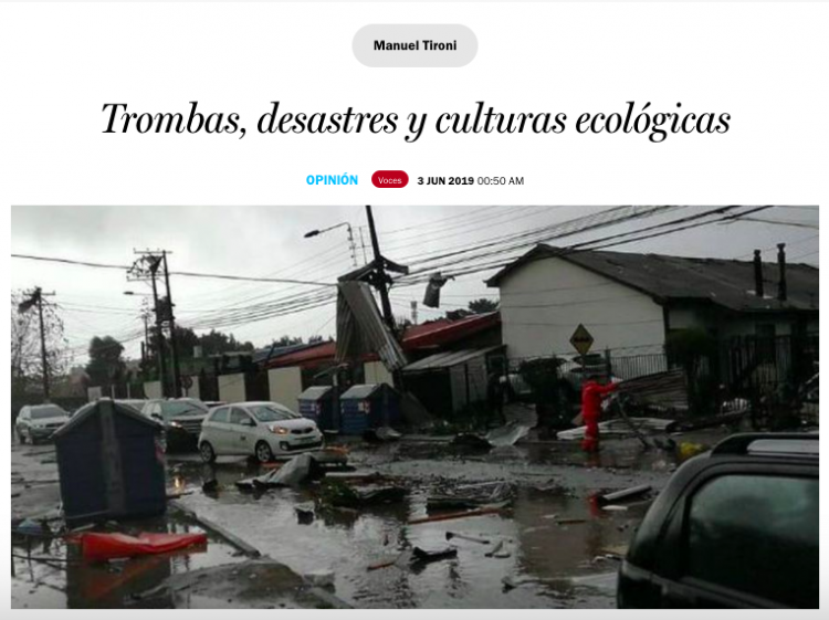 Waterspouts, disasters and ecological culture