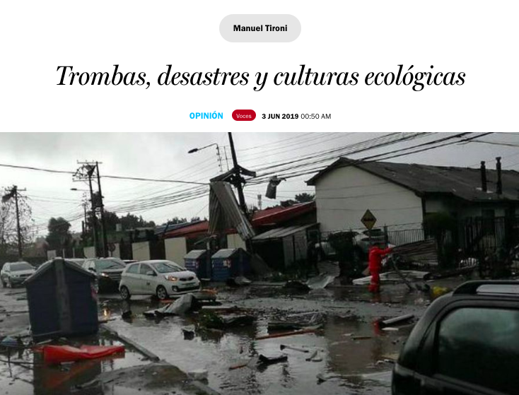 Waterspouts, disasters and ecological culture