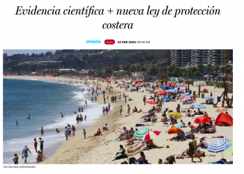 Evidencia científica + nueva ley de protección costera