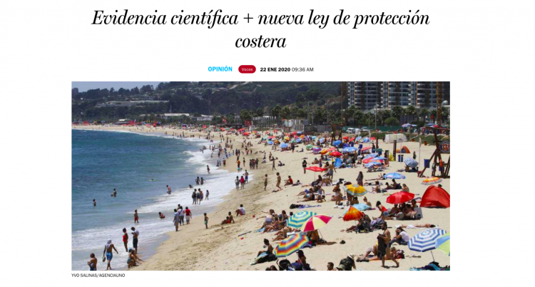 Evidencia científica + nueva ley de protección costera