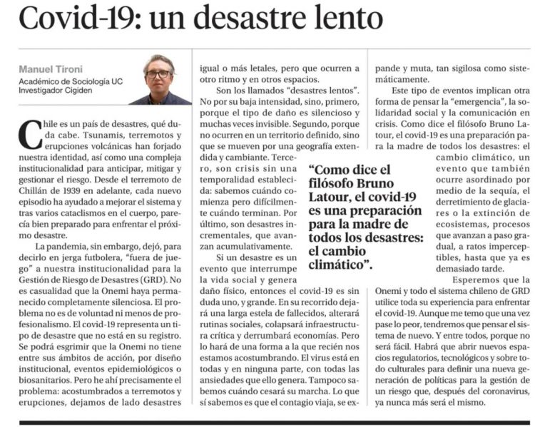 Covid-19: un desastre lento