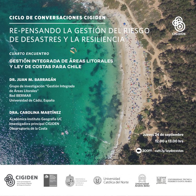Ciclo de conversaciones de CIGIDEN aborda la Gestión del Riesgo de Desastre en contexto de pandemia