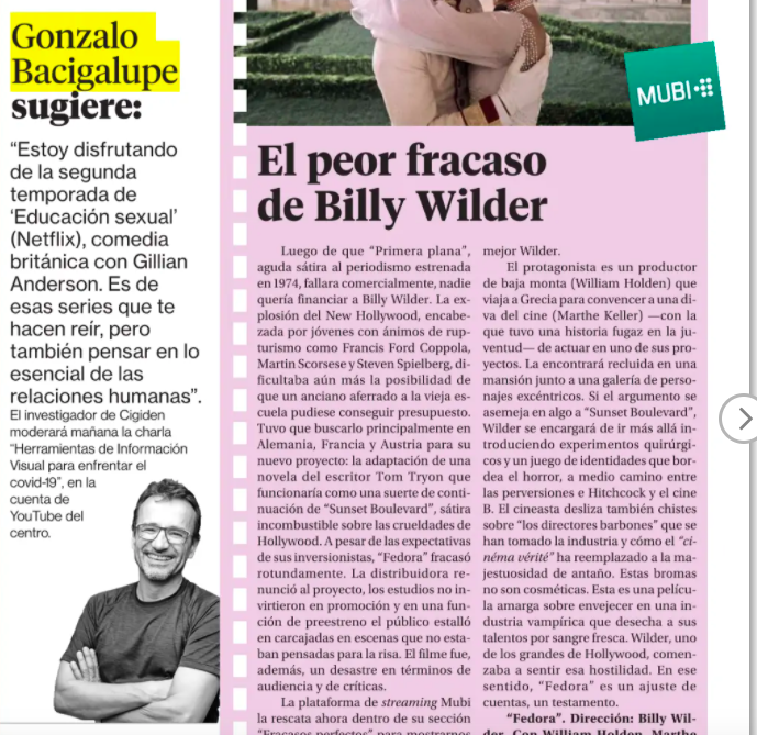 La Segunda: Charla sobre Herramientas de Información Visual para combatir el covid-19