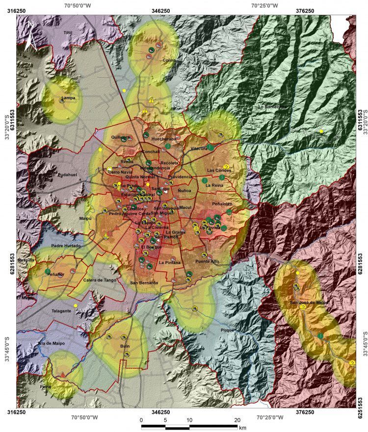 Análisis científico identifica comunas con más daños por lluvias en zonas urbanas de Santiago