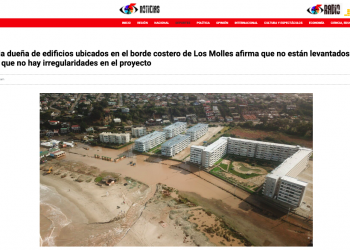 g5noticias.cl:Inmobiliaria dueña de edificios ubicados en el borde costero de Los Molles afirma que no están levantados sobre un humedal y que no hay irregularidades en el proyecto