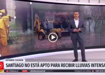 TVN: Santiago no está apto para recibir lluvias intensas