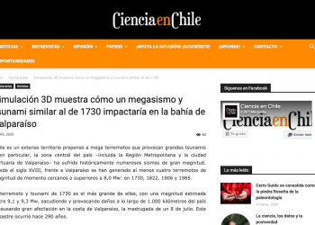 Ciencia en Chile.cl: Simulación 3D muestra cómo un megasismo y tsunami similar al de 1730 impactaría en la bahía de Valparaíso