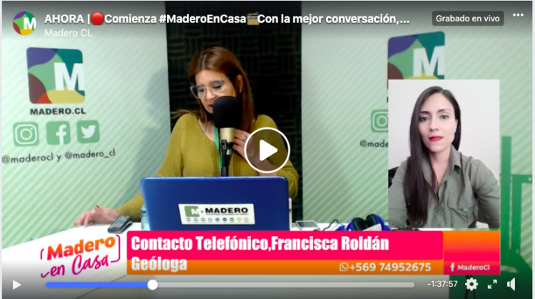 Radio Madero: Contacto con la geóloga e investigadora CIGIDEN, Francisca Roldán, sobre flujos aluvionales en el sector de La Chimba.
