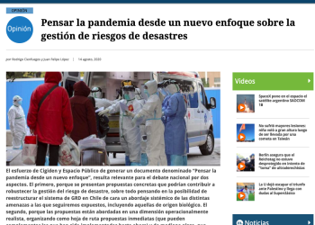 Pensar la pandemia desde un nuevo enfoque sobre la gestión de riesgos de desastres