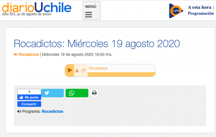 Radio UChile.cl: Entrevista a Susana Layana – Volcanoms