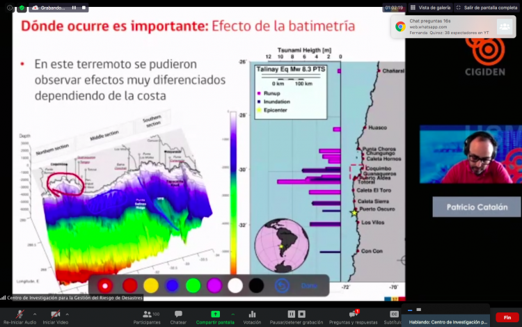 Seminario reúne a 10 expertos para compartir experiencias y investigaciones sobre el terremoto y tsunami de Illapel 2015