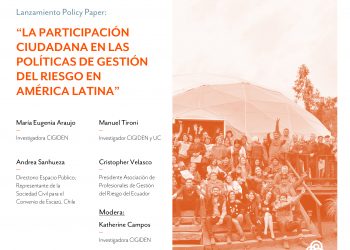 Participación ciudadana y gestión del riesgo en América Latina