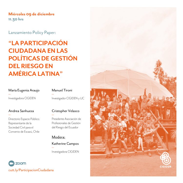 Participación ciudadana y gestión del riesgo en América Latina