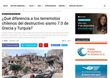 Codex Verde.cl: ¿Qué diferencia a los terremotos chilenos del destructivo sismo 7.0 de Grecia y Turquía?