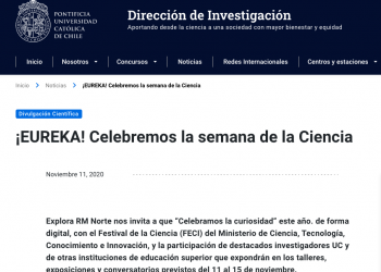 Investigación.uc.cl: ¡EUREKA! Celebremos la semana de la Ciencia