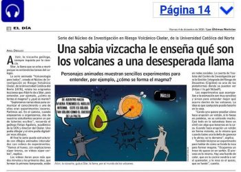 LUN: Una sabia vizcacha le enseña qué son los volcanes a una desesperada llama.