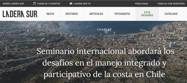 LaderaSur.cl: Seminari Internacional abordará los desafíos en el manejo integrado y participativo de la costa en Chile.