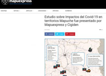 Mapuexpress.org: Estudio sobre Impactos del Covid-19 en territorios Mapuche fue presentado por Mapuexpress y Cigiden.