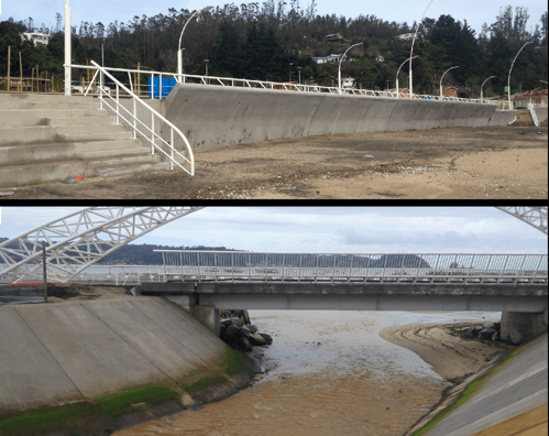 Analizan si las obras costeras de mitigación en Dichato pueden proteger a la ciudad de tsunamis como el ocurrido en 2010