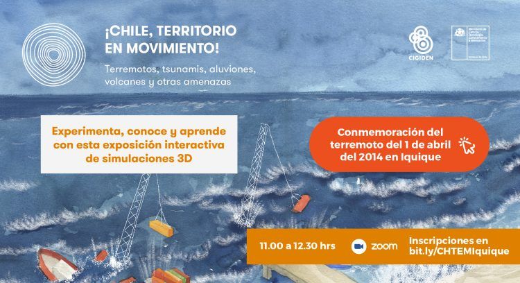 Exposición virtual sobre amenazas naturales permite conocer y entender el terremoto y tsunami de Iquique de 2014