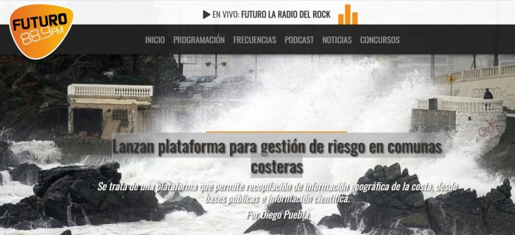Futuro.cl: Lanzan plataforma para gestión de riesgo en comunas costeras-